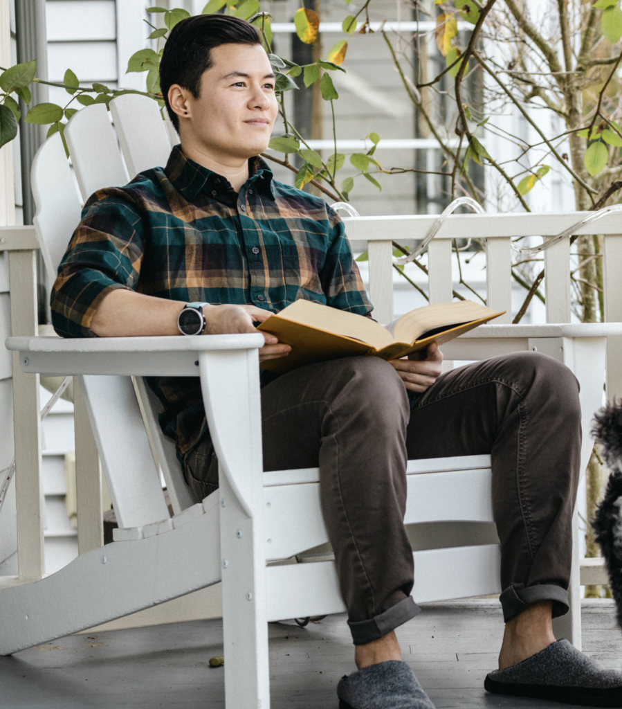 Man on Porch